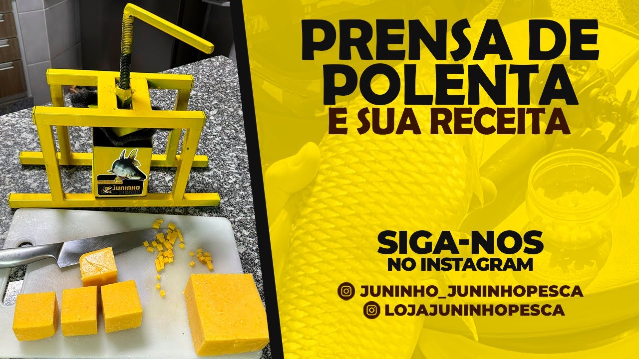 Prensa de polenta e sua receita