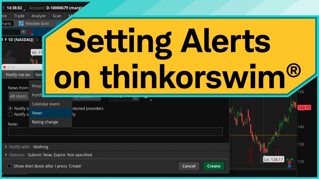 Creating Alerts on thinkorswim® desktop