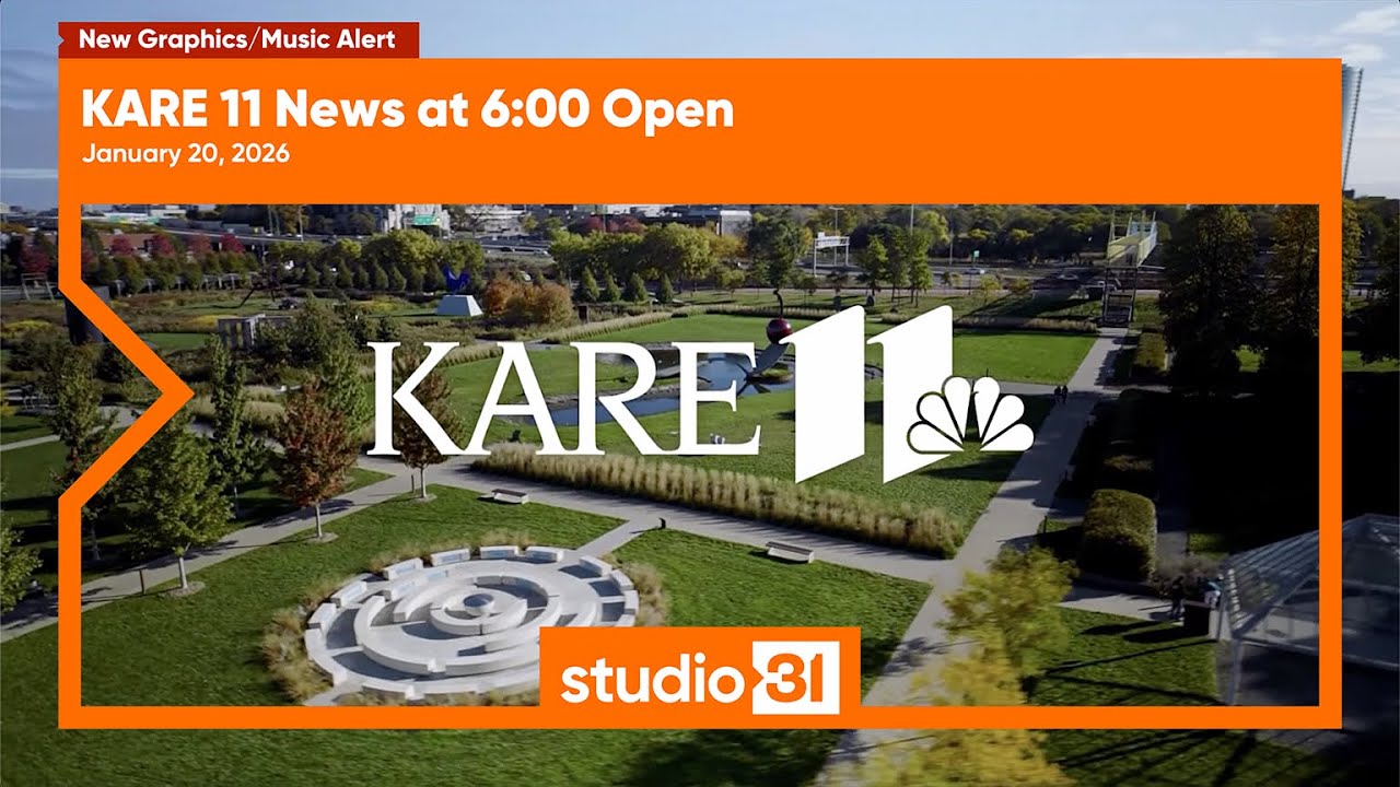 KARE 11 News at 6:00 Open, 1/20/2026 (New Graphics/Music)