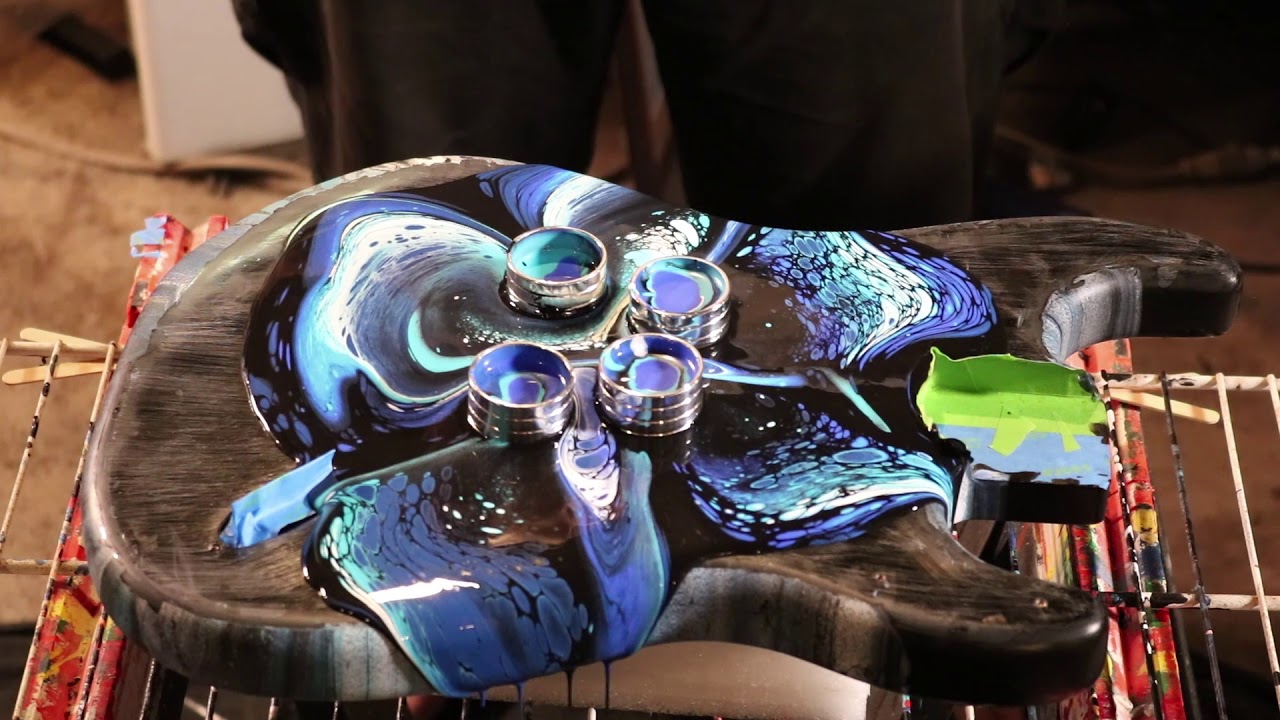 Custom Acrylic Guitar Pour