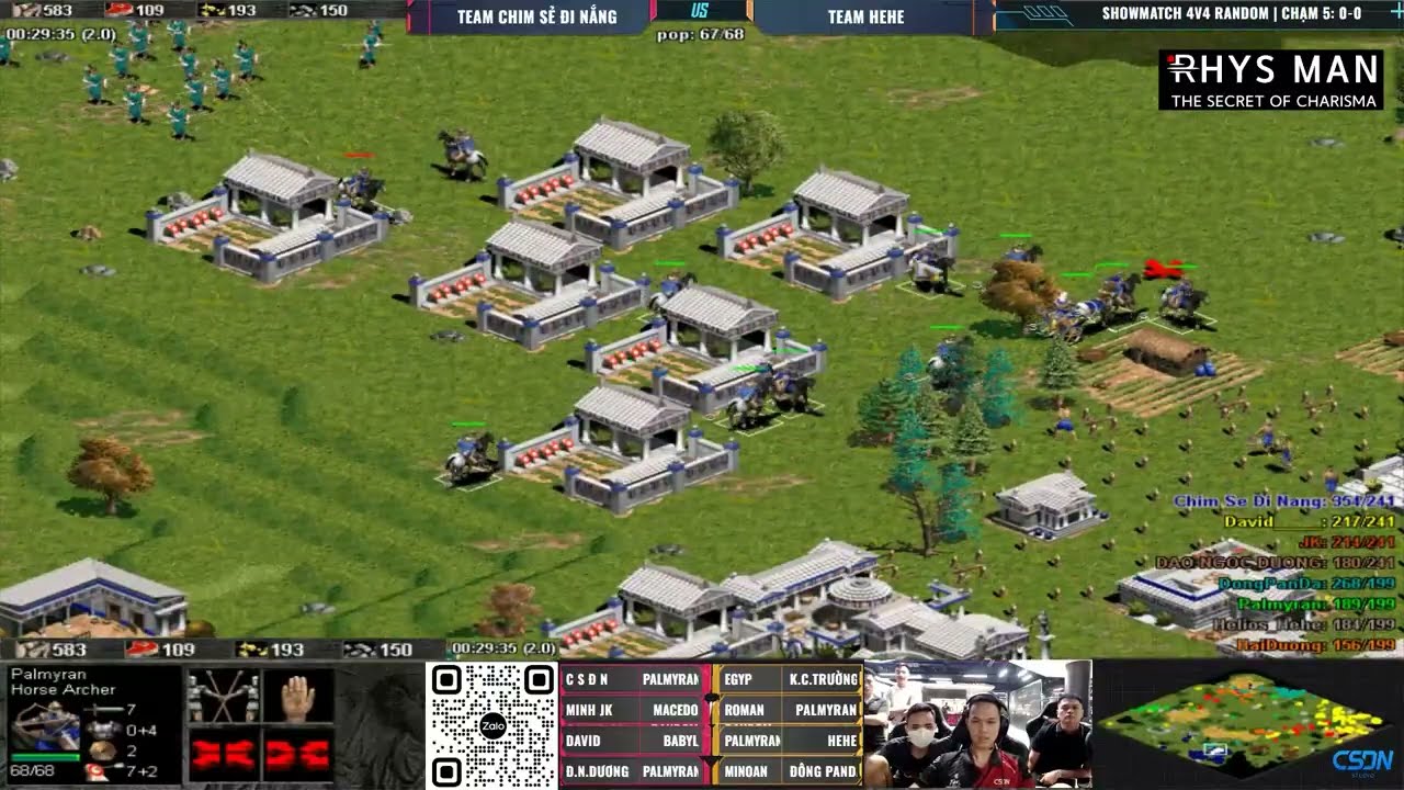 Team Chim Sẻ Đi Nắng - Team HeHe | 4vs4 Random | 13/07/2025 #aoe #chimsedinang