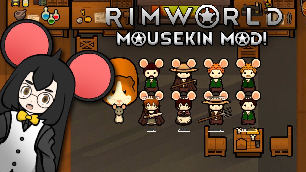 Самые милые пешки в Rimworld! | Мод на расу Мышевидных существ в Rimworld