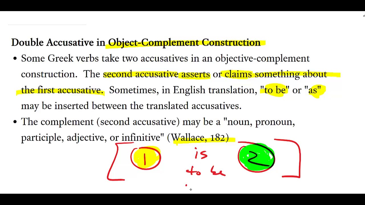 Double Accusative Construction in Biblical Greek