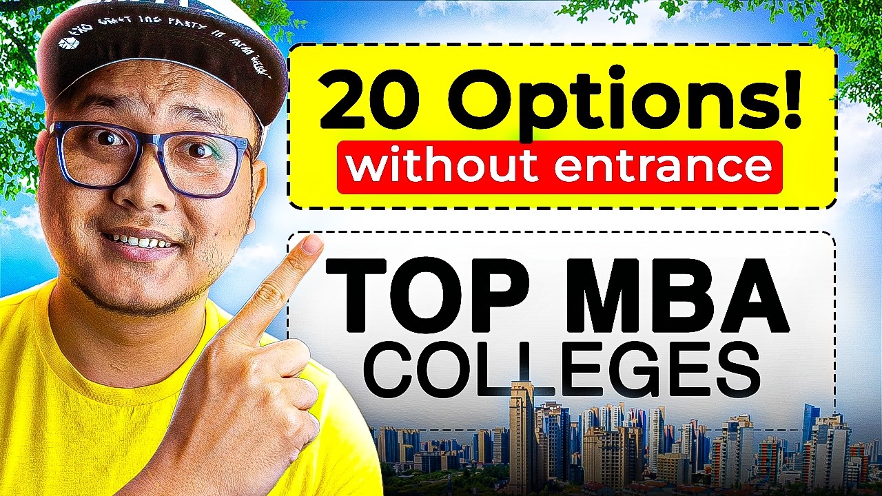 Top 20 MBA Colleges without Entrance Exam in India🇮🇳 | Direct Admission Options!