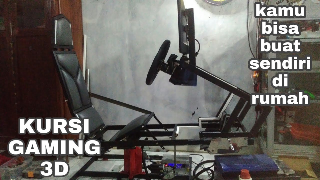 DIY Steering wheel + paddles + ps3 + motion simulator test