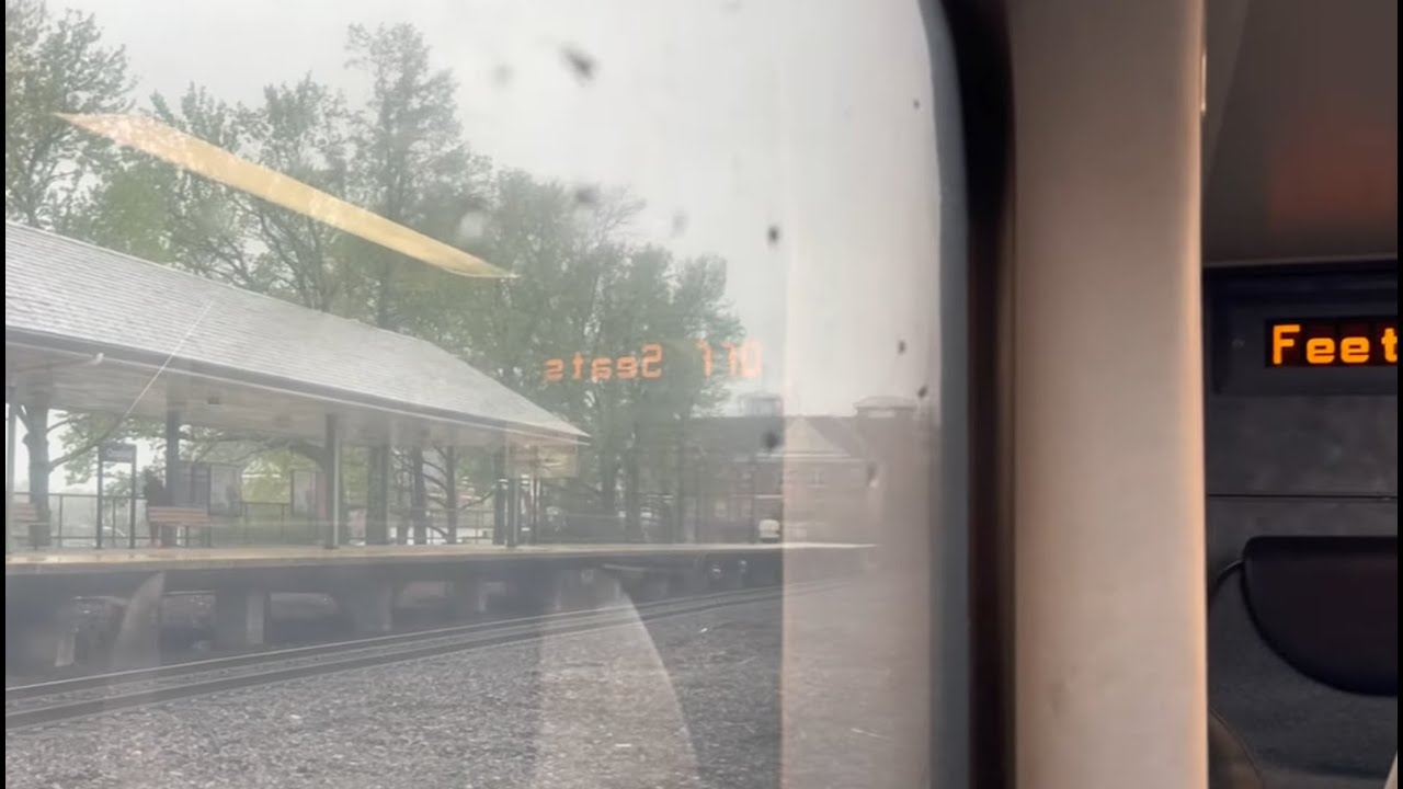 Enjoying a nice train ride from Newark Penn station to Raritan NJ.
