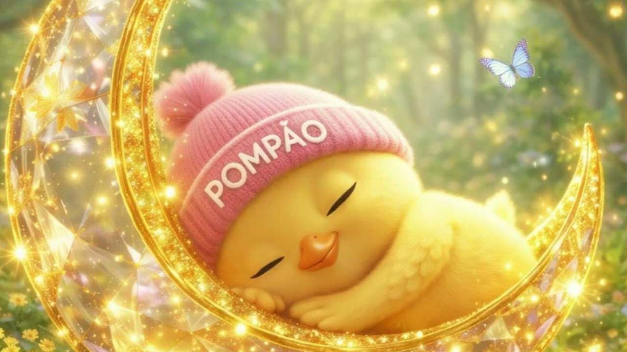 Pompío Duerme en la Luna Dorada ☀️ | Ruido Blanco para la Siesta del Bebé/ On a Golden Moon
