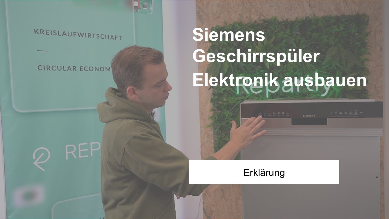 Siemens Geschirrspüler   Elektronik ausbauen