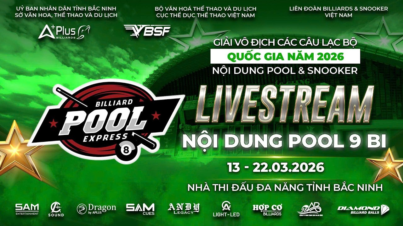 🔴 TRỰC TIẾP | Nguyễn Huy Việt Anh ( BN ) vs Lê Tuấn Anh ( HN ) | Vô Địch Câu Lạc Bộ Quốc Gia 2026