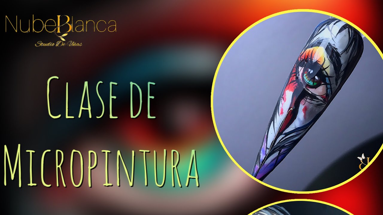 Clase de micropintura en uñas