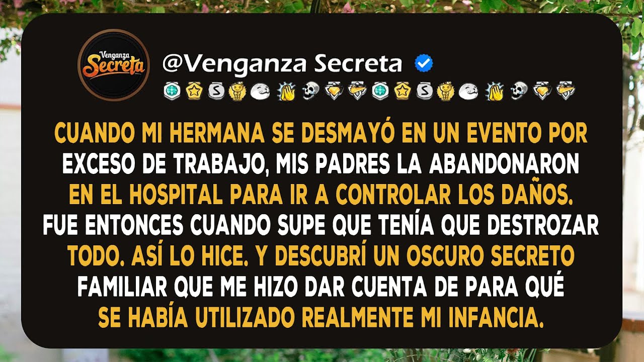 Mis padres nos obligaron a mi hermana y a mí a trabajar 80 horas a la semana, cuando éramos...