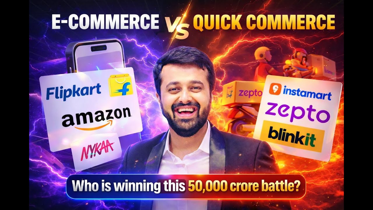 Quick Commerce vs Ecommerce.Watch & Decide who is the real King? #quickcommerce #ecommerce #business