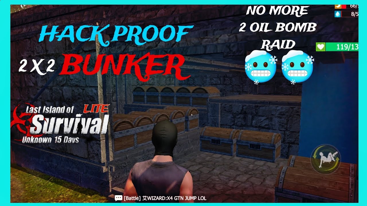 HACK PROOF BUNKER BASE ☠️☠️ || BLUEPRINT PASS IN COMMENT || LAST ISLAND OF SURVIVAL LITE
