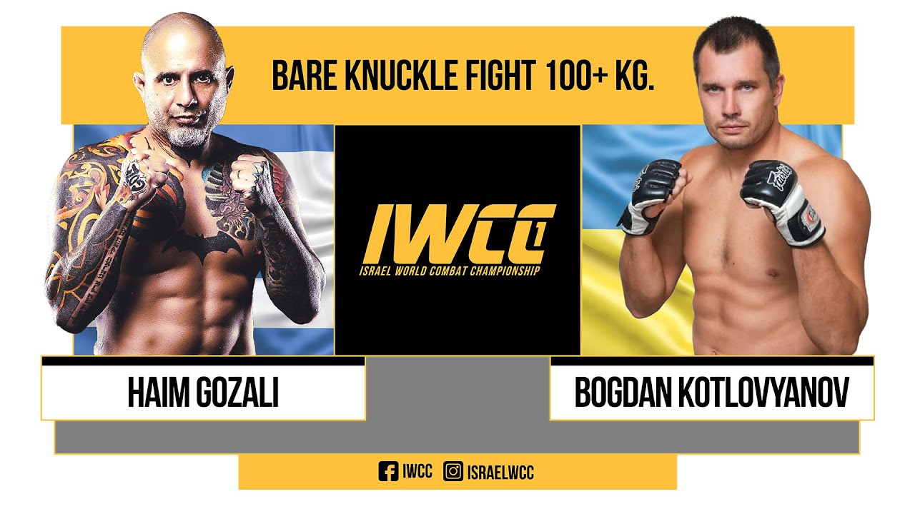 IWCC1 FULL FIGHT Haim Gozali VS Bogdan Kotlovyanov (Bare Knuckle)