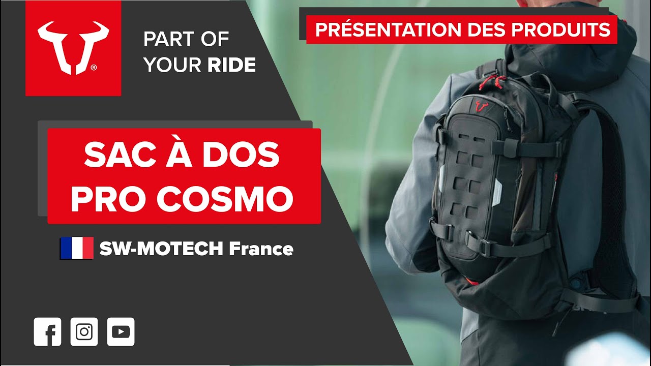 Le meilleur sac &agrave; dos pour faire de la moto, pr&eacute;sentation du PRO Cosmo / SW-MOTECH