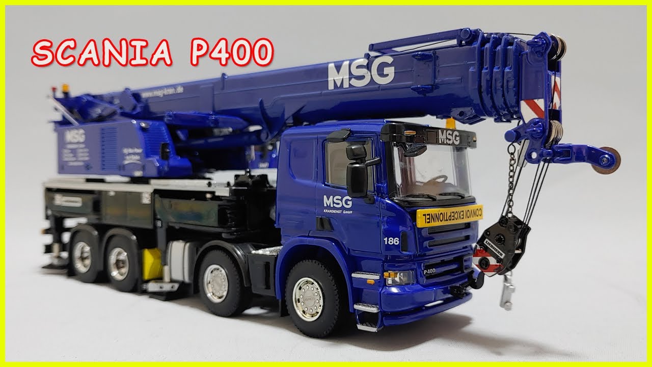 1/50 WSI liebherr LTF 1060-4.1 MSG 01-1063 크레인모형 중장비모형 스카니아트럭 SCANIA P400 8×4 카고크레인 트럭크레인 카고트럭