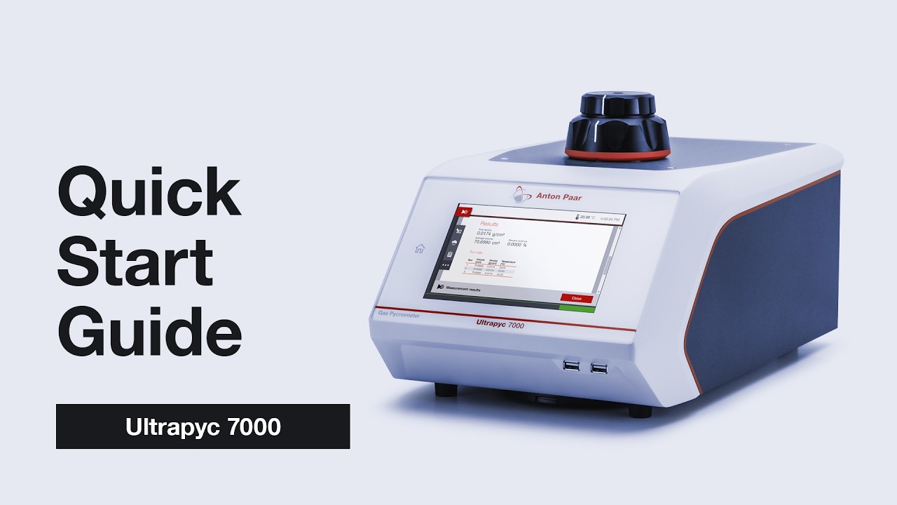 How to Use the Ultrapyc Solid Density Analyzers | Quick Start | Anton Paar