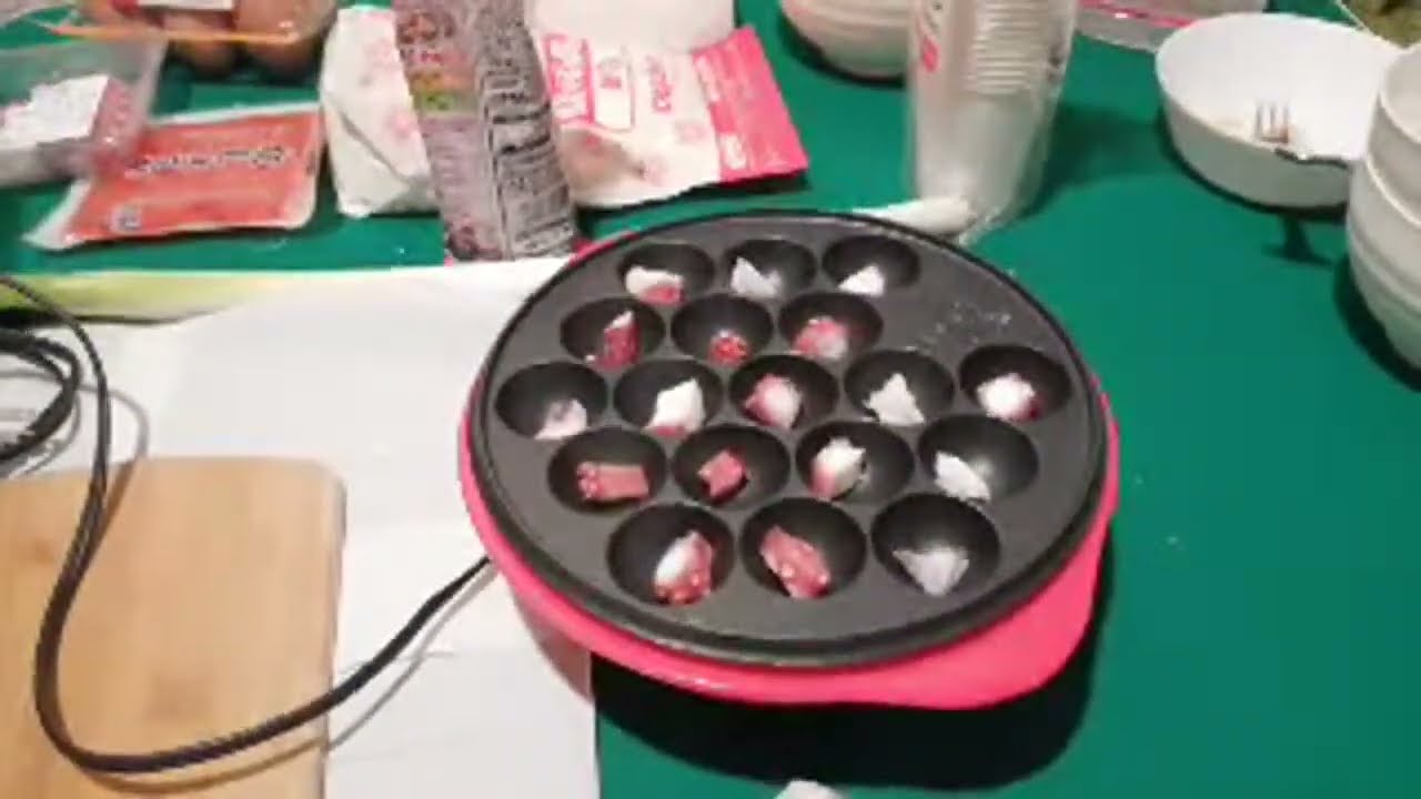 近くに銀だこが無いので我流でたこ焼き作ります