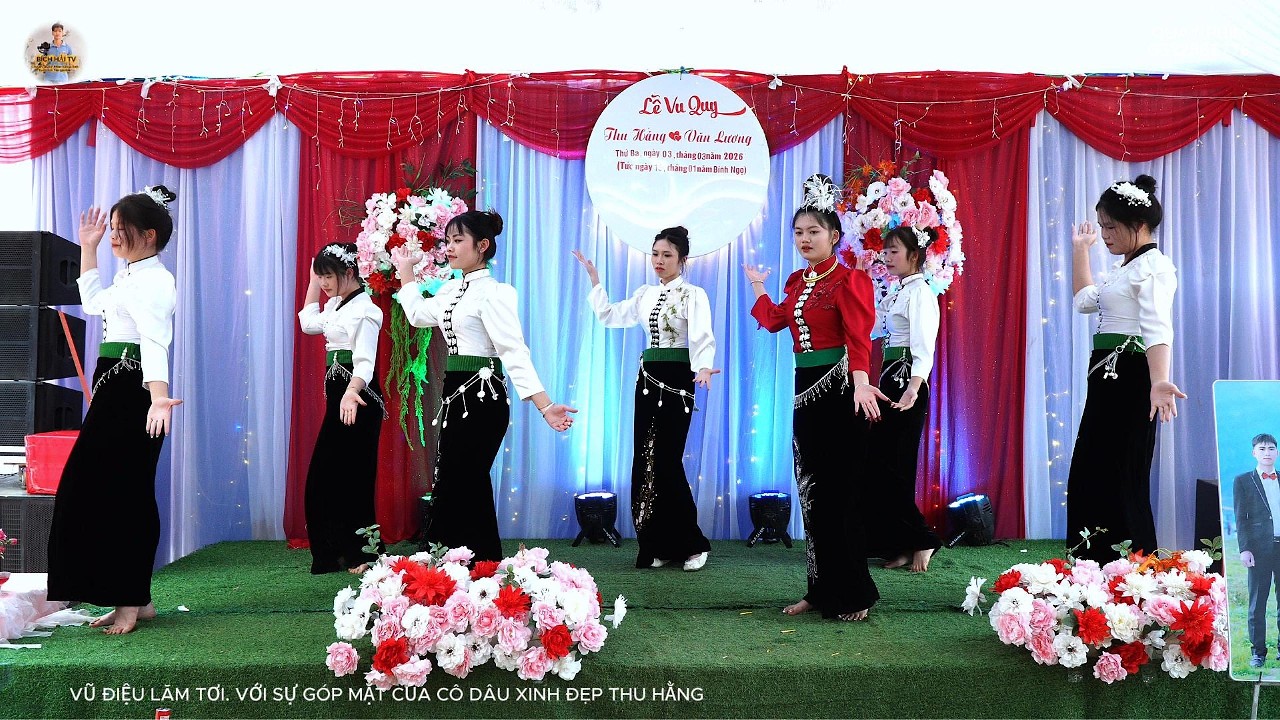 VŨ ĐIỆU LĂM TƠI VỚI SỰ GÓP MẶT CỦA CÔ DÂU XINH ĐẸP THU HẰNG
