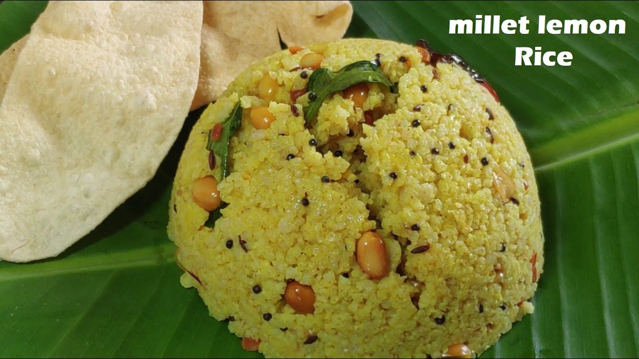millet lemon rice | little/Samai millet recipe | Millet recipe | millet  tiffin box recipe