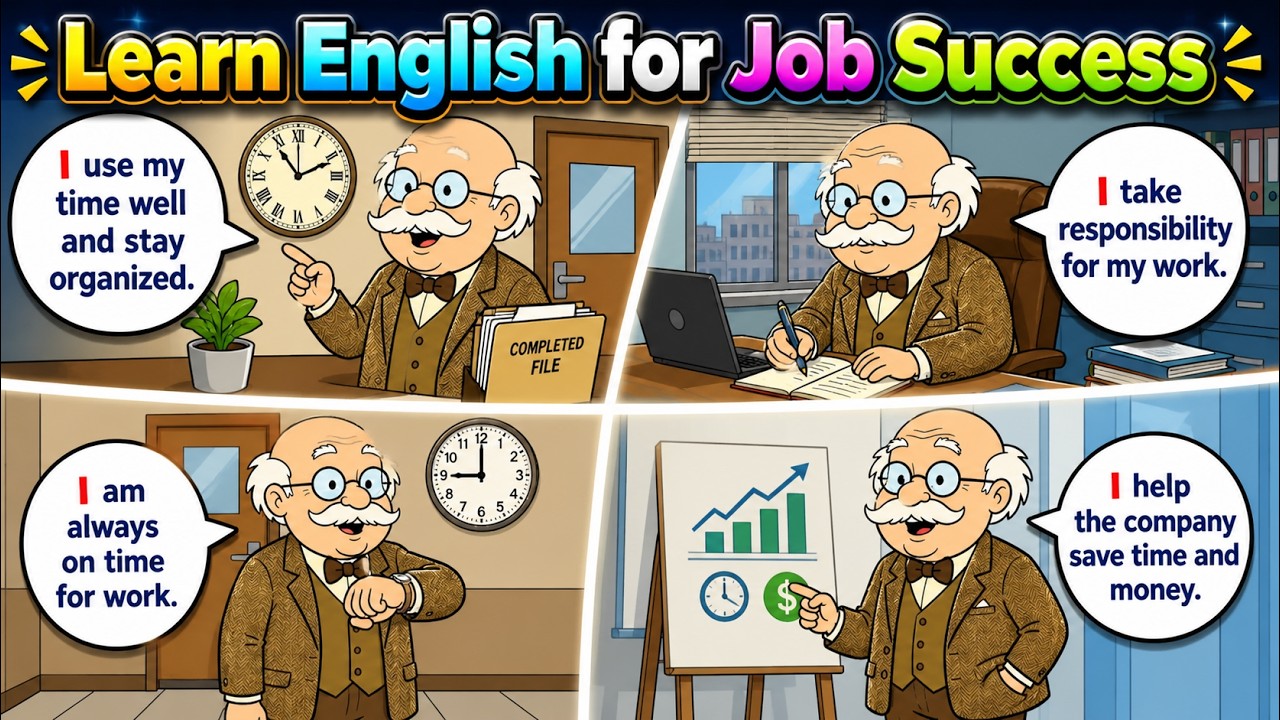 Learn English for Your Job | 55 Essential Sentences | Grandpa Teaches English | EP 6