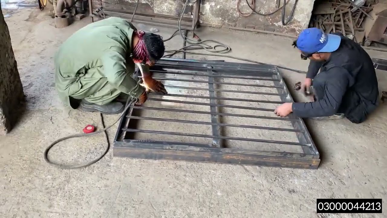 How make iron window grill 2023 | How to make sliding window | How to install window grill