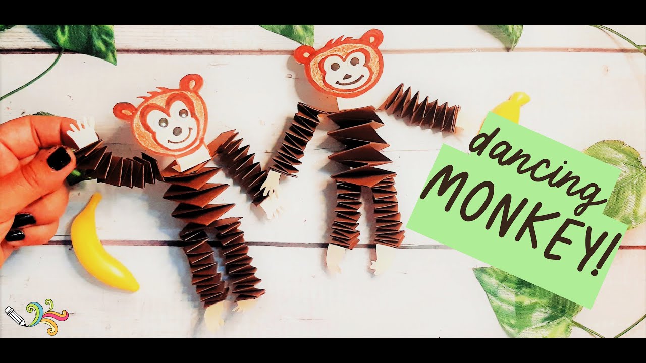 DIY Cute Monkey | Easy Paper Monkey craft | DIY Paper Animals | Easy Paper crafts | Easy Paper toys