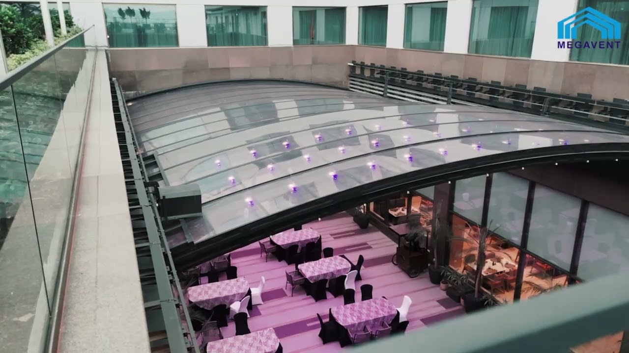 MEGAVENT RETRACTABLE ROOF at Courtyard Marriot, Shillong