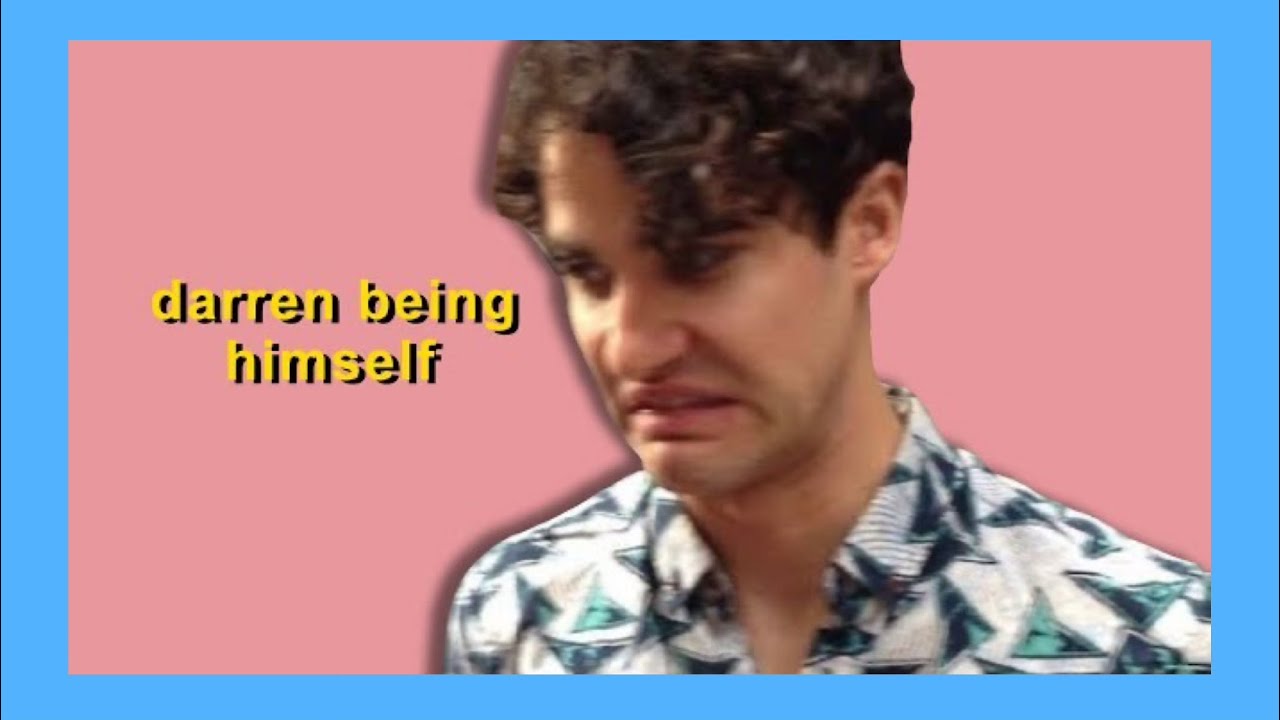 darren criss being cute and dumb for 4 minutes straight