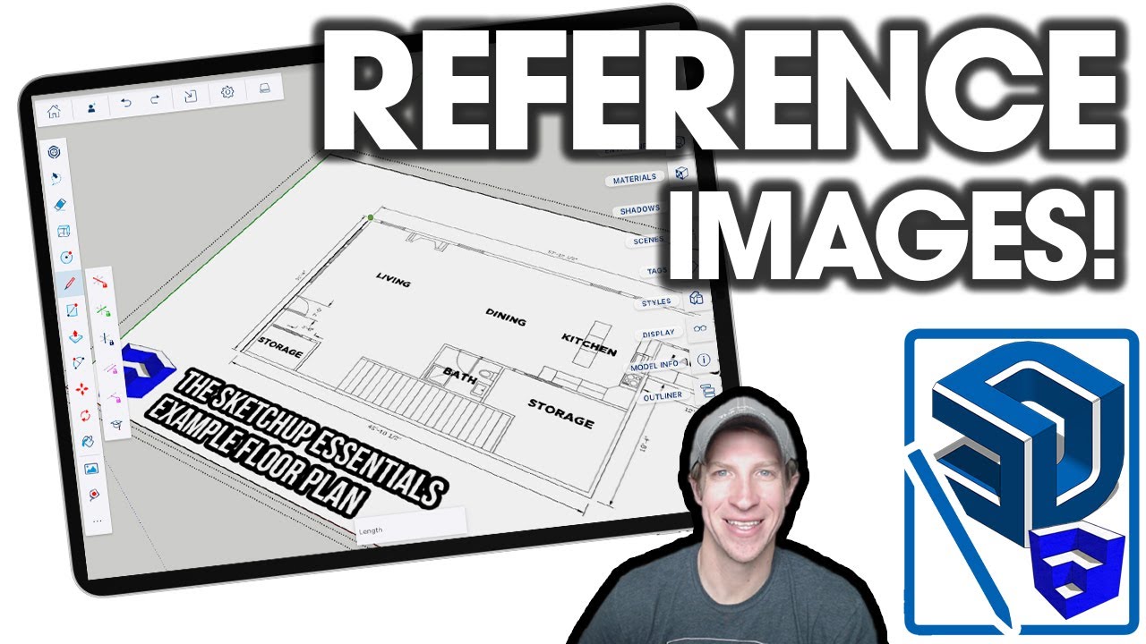 How to Import Reference Images TO SCALE in SketchUp for Ipad!