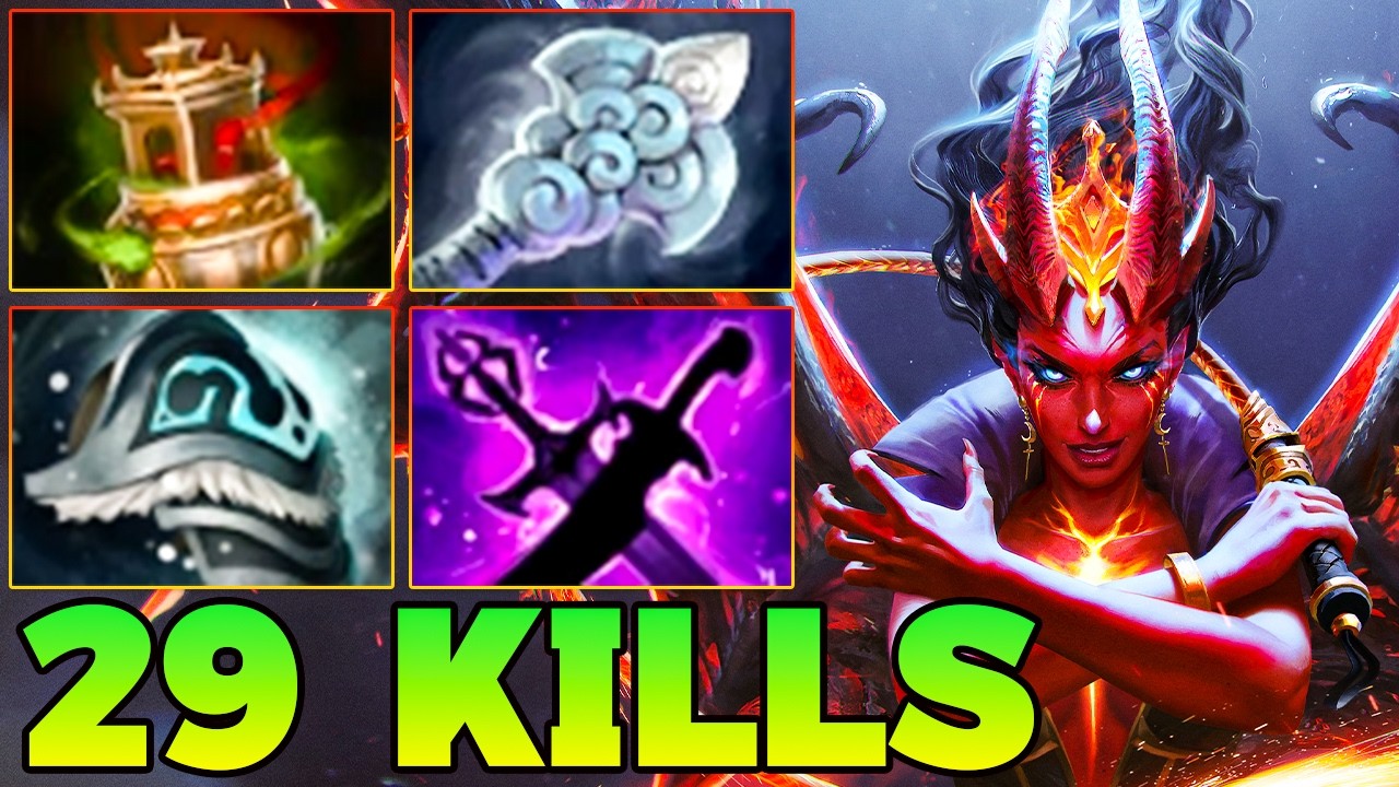 29 Kills QOP Dota 2 Mid Lane Beast Best Queen Of Pain Dota 2 Gameplay Guide Build 7.40