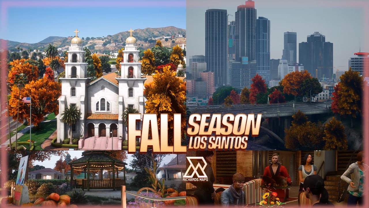 Los Santos Autumn City / Thanksgiving Decorations UpdateV2 2025 - FiveM MAP