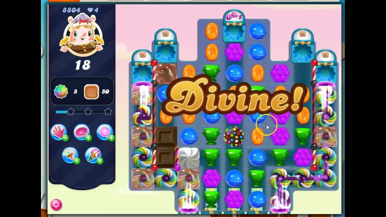 Candy Crush Saga Level 8804 No Boosters