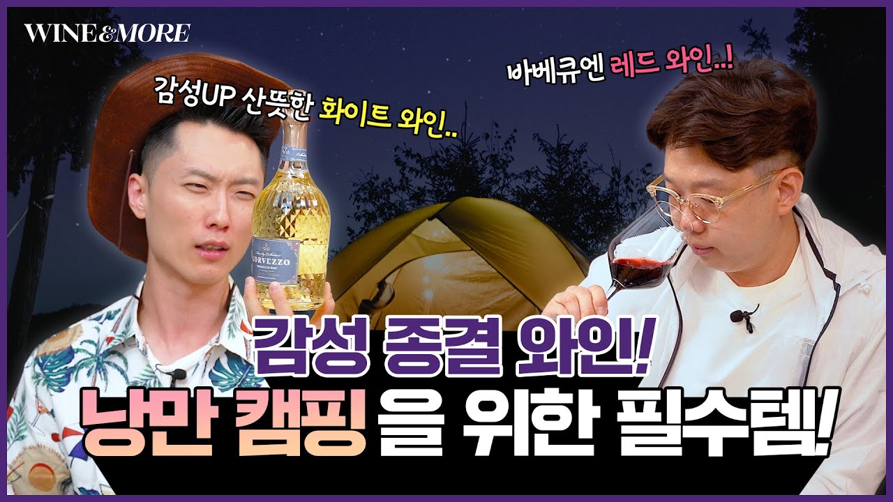 ⭐감성 종결 와인! 낭만 캠핑을 위한 필수템 바로..? 🍷🥂