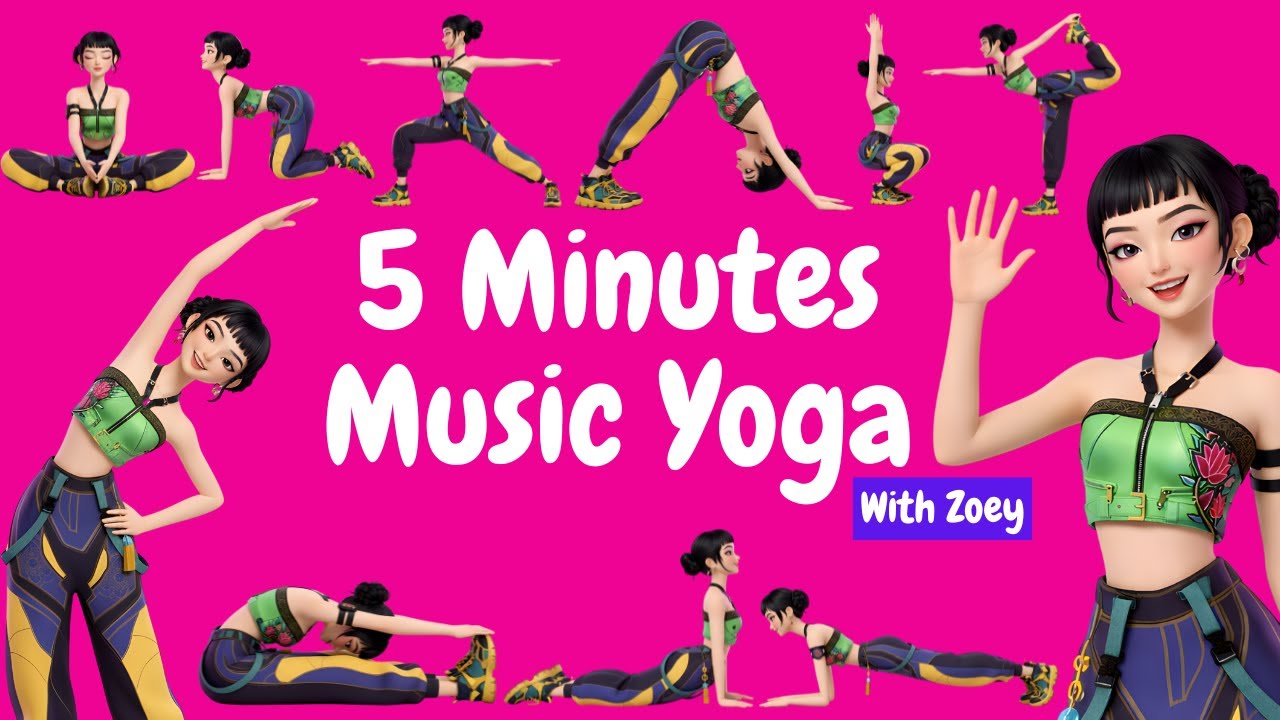 5 Minute Kids Music Yoga | Zoey x KPop Demon Hunters