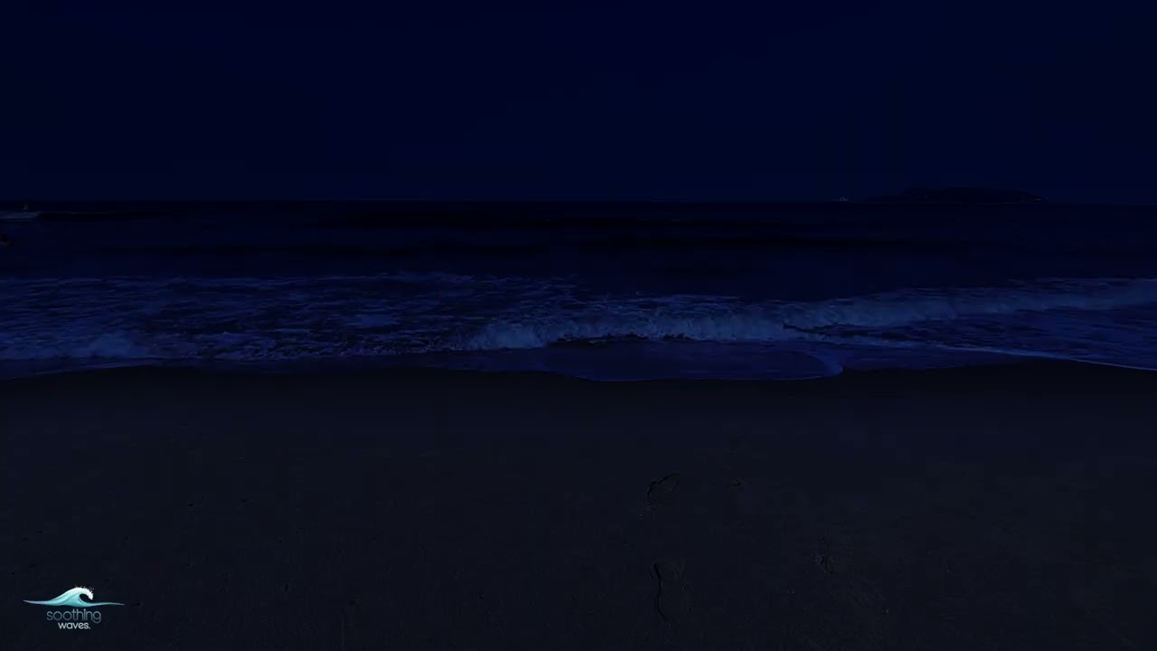Defeat Anxiety within 2 Minutes to Sleep Instantly with 24 Hours of Ocean Waves at Night