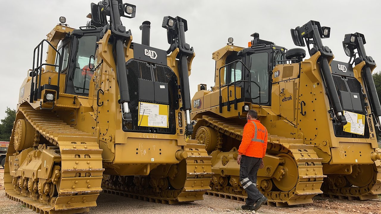 Receive & Transport A Brand New Caterpillar D9 Bulldozer From Eltrak To Papaioannou Group Facilities