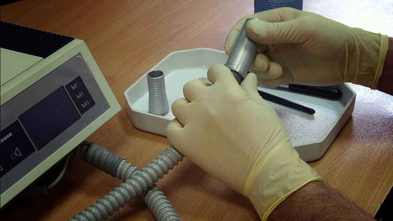 Чистка ручки мотора и держателя фрез SX 35 и Podo Q | 