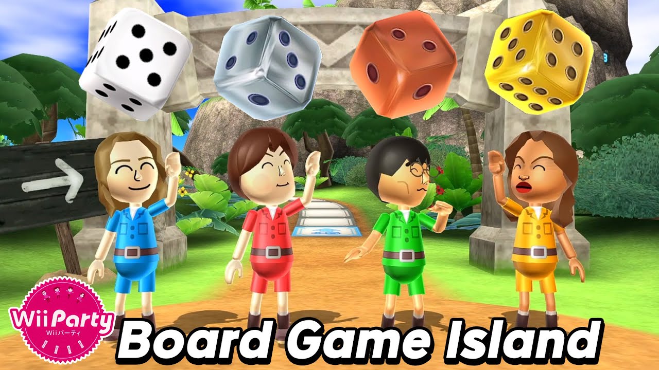Wii Party Board Game Island gameplay | Molina vs Emily vs Ren vs Naomi | AlexGamingTV | Wii파티