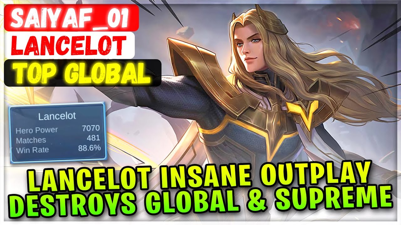 Insane Outplay!! 88% WR Lancelot Destroying Top Global & Supreme [ Top Global Lancelot ] Saiyaf_01
