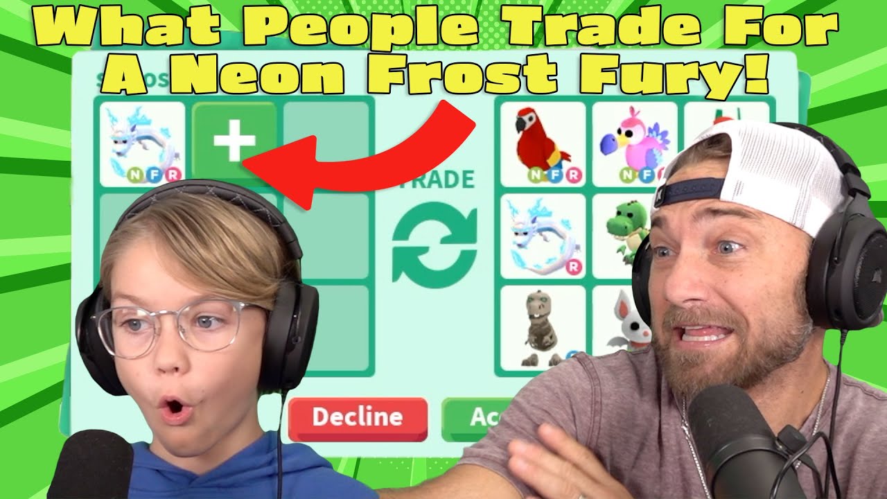 What People Trade For A Neon Frost Fury!! Roblox Adopt Me!