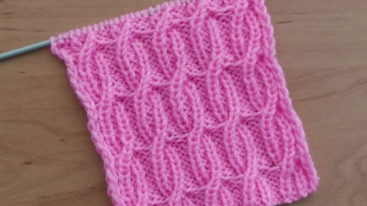 Замечательный узор спицами для свитера, шапочки, жилета.