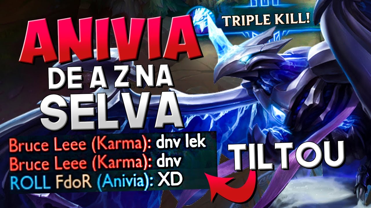 TILTEI OS CARAS DE ANIVIA JUNGLE XD! *QUADRA KILL NÃO OFICIAL* DE AZ NA JUNGLE - Festinha do Rodil