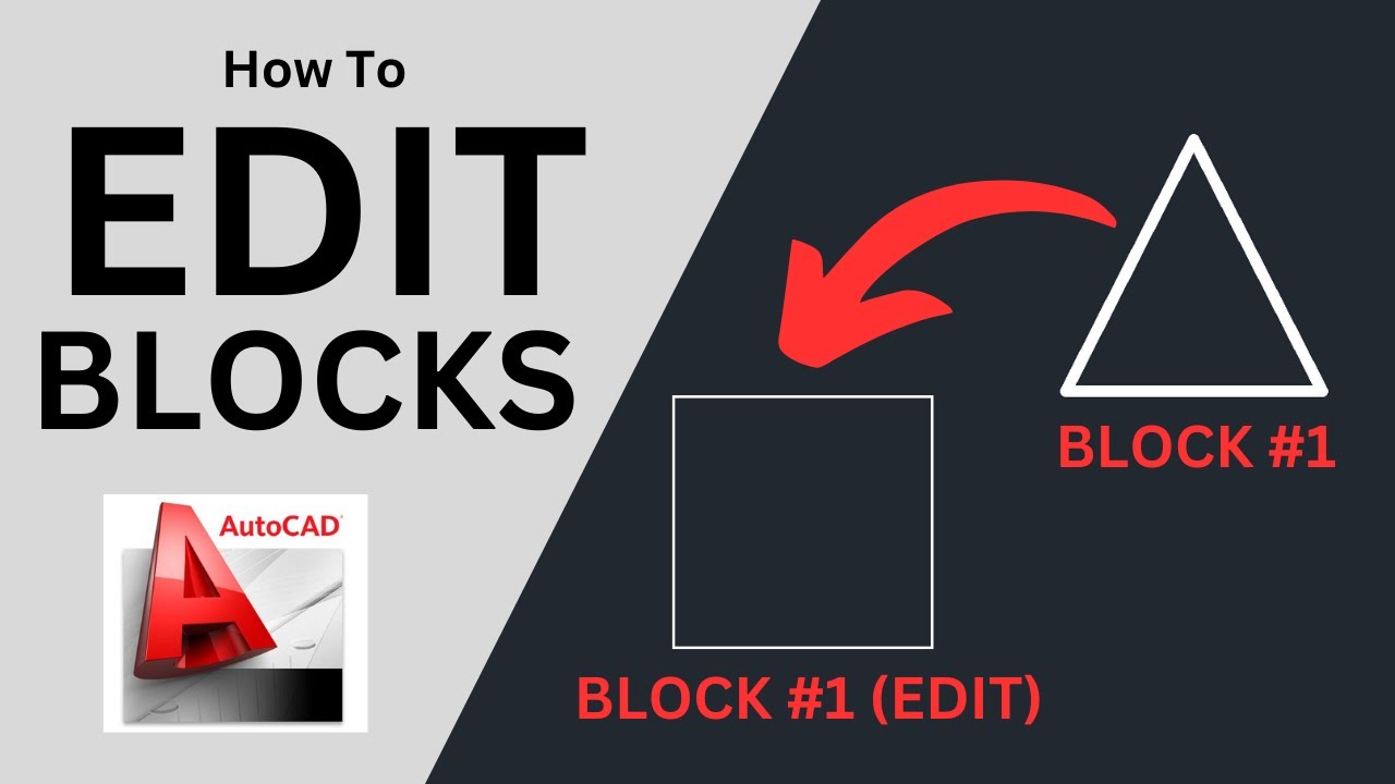 How to EDIT Blocks - AutoCAD