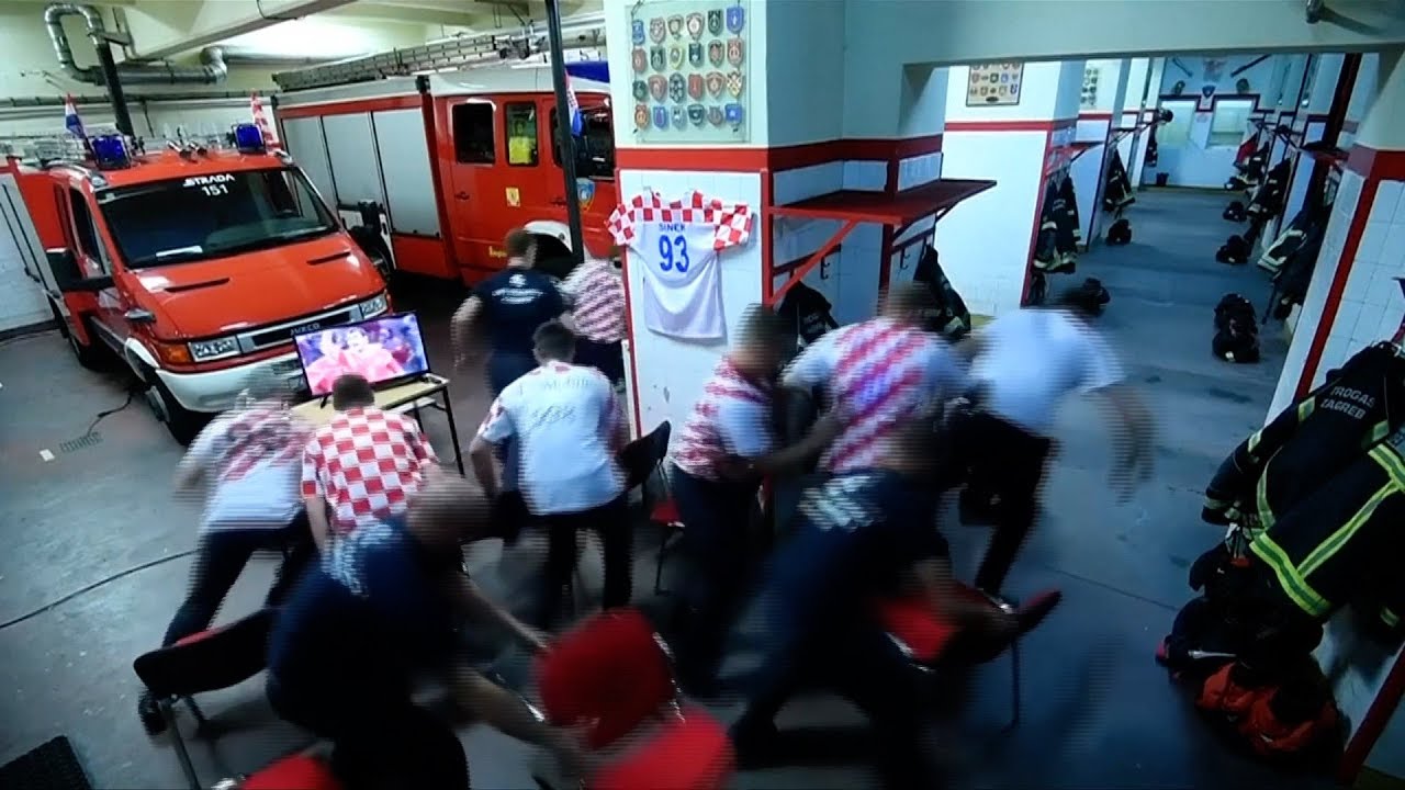 Duty calls as Croatian firefighters miss World Cup penalty win