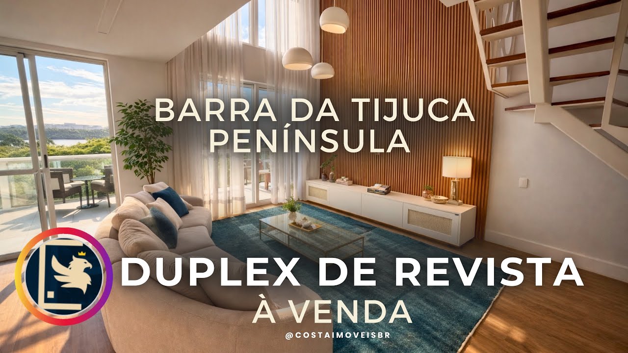 Apartamento Duplex na Península, na Barra da Tijuca - RJ | R$ 2.100.000,00