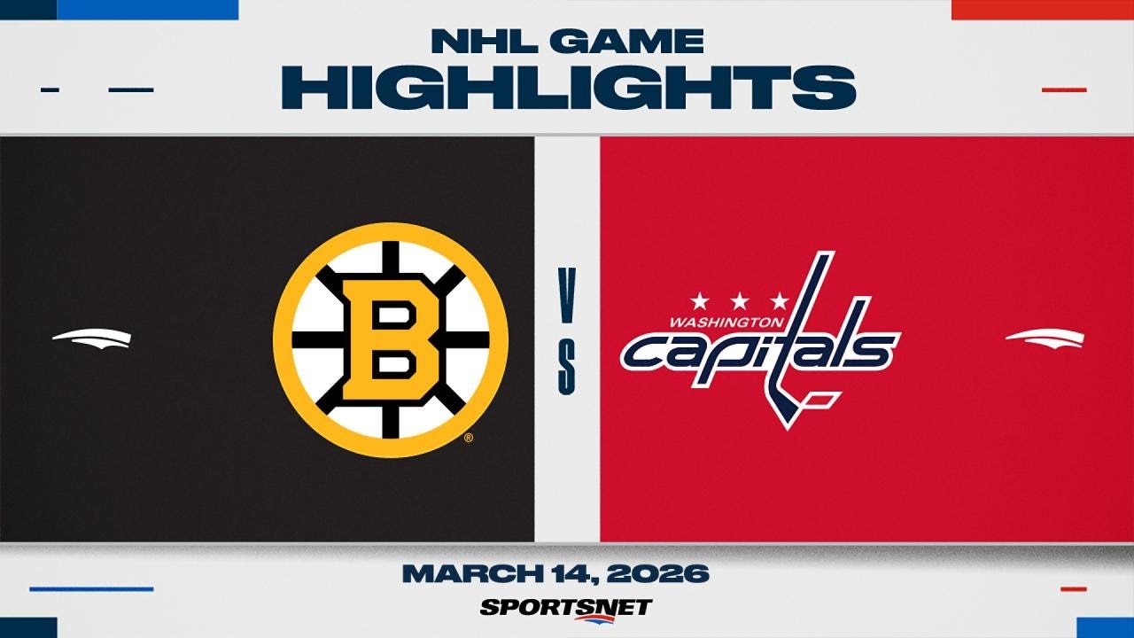 NHL Highlights | Bruins vs. Capitals - March 14, 2026