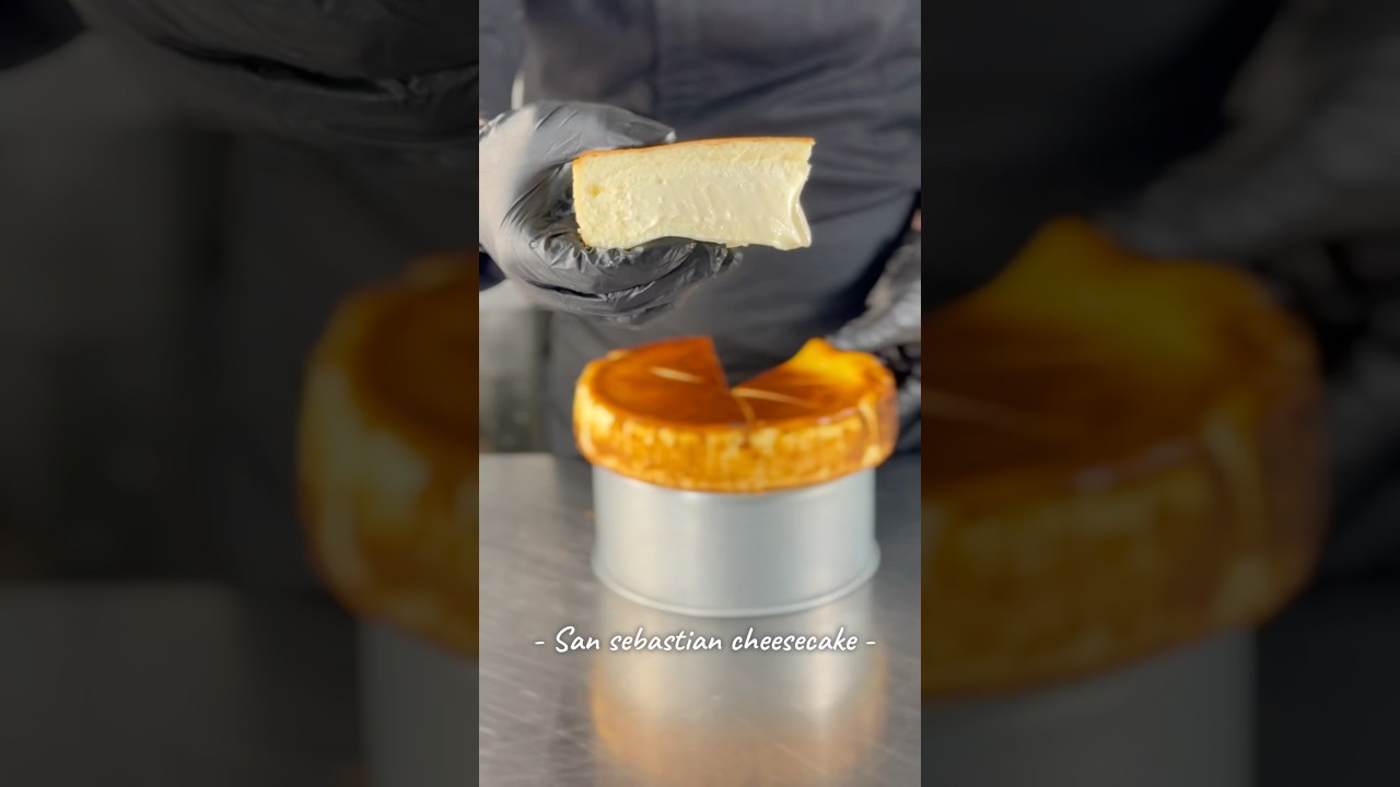 San sebastian cheesecake #sansebastian #sansebastiancheesecake #cheesecake #bakingideas #bakingtips