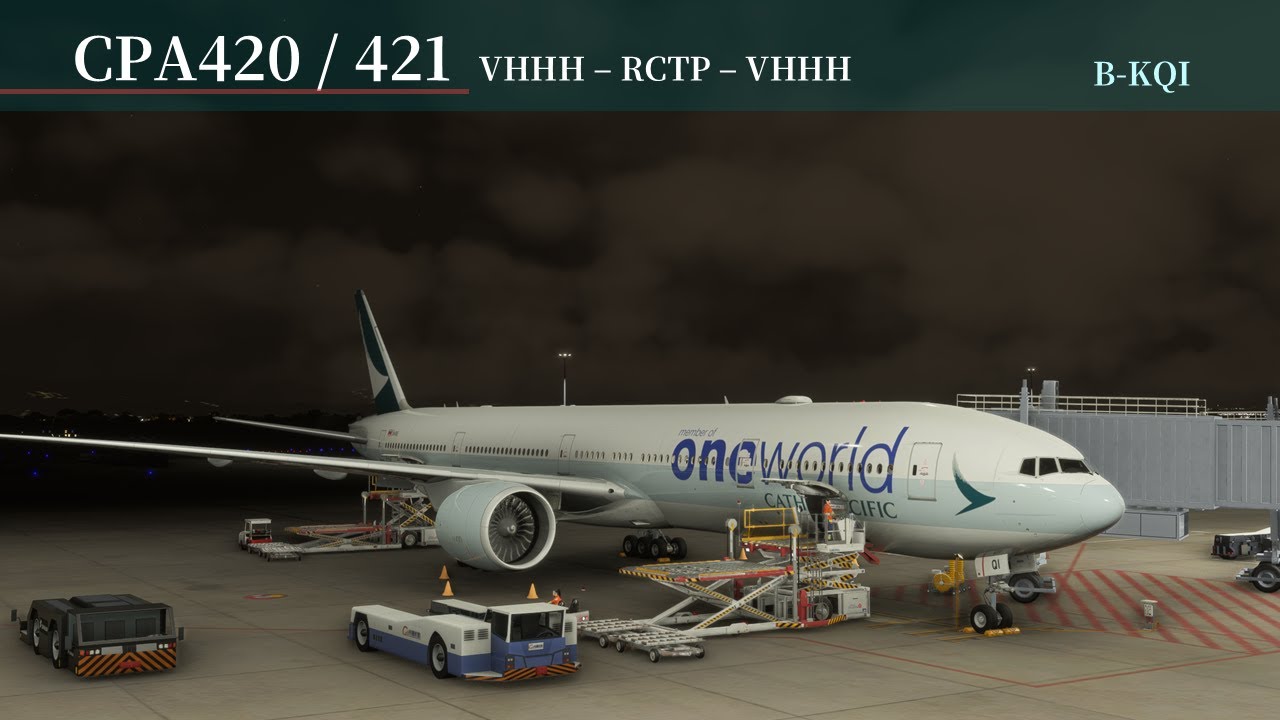 【MSFS2024】VHHH ✈︎ RCTP ✈︎ VHHH | CPA420 / CPA421 | A Pilot's Life | 考古論文班...