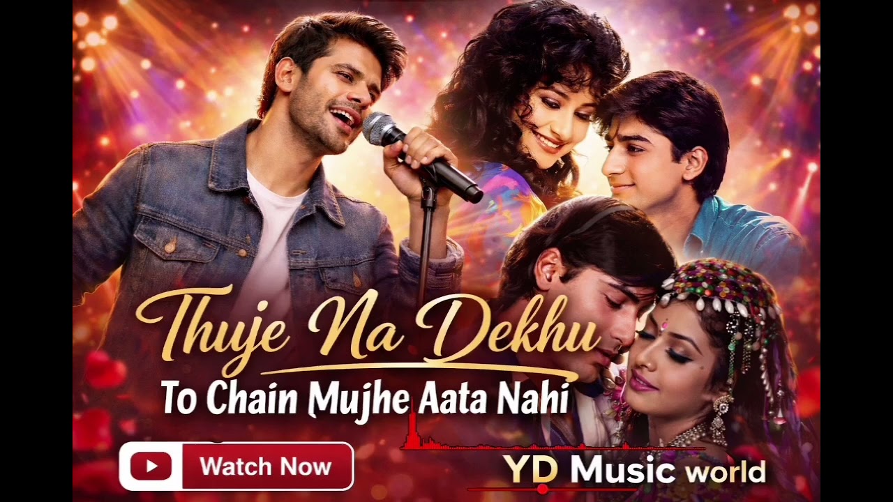 Tujhe Na Dekhu Toh Chain (Unplugged Cover version) DivyaBharti | Alka Yagnik | Kumar Sanu|kahi mhuje